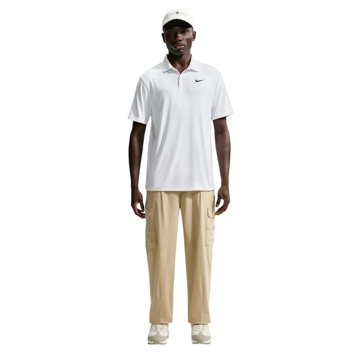 White-Black - Lifestyle - Nike Mens Performance Short-Sleeved Polo Shirt