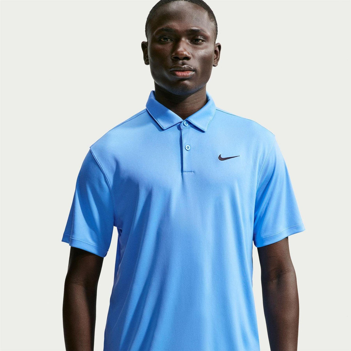University Blue - Front - Nike Mens Performance Short-Sleeved Polo Shirt