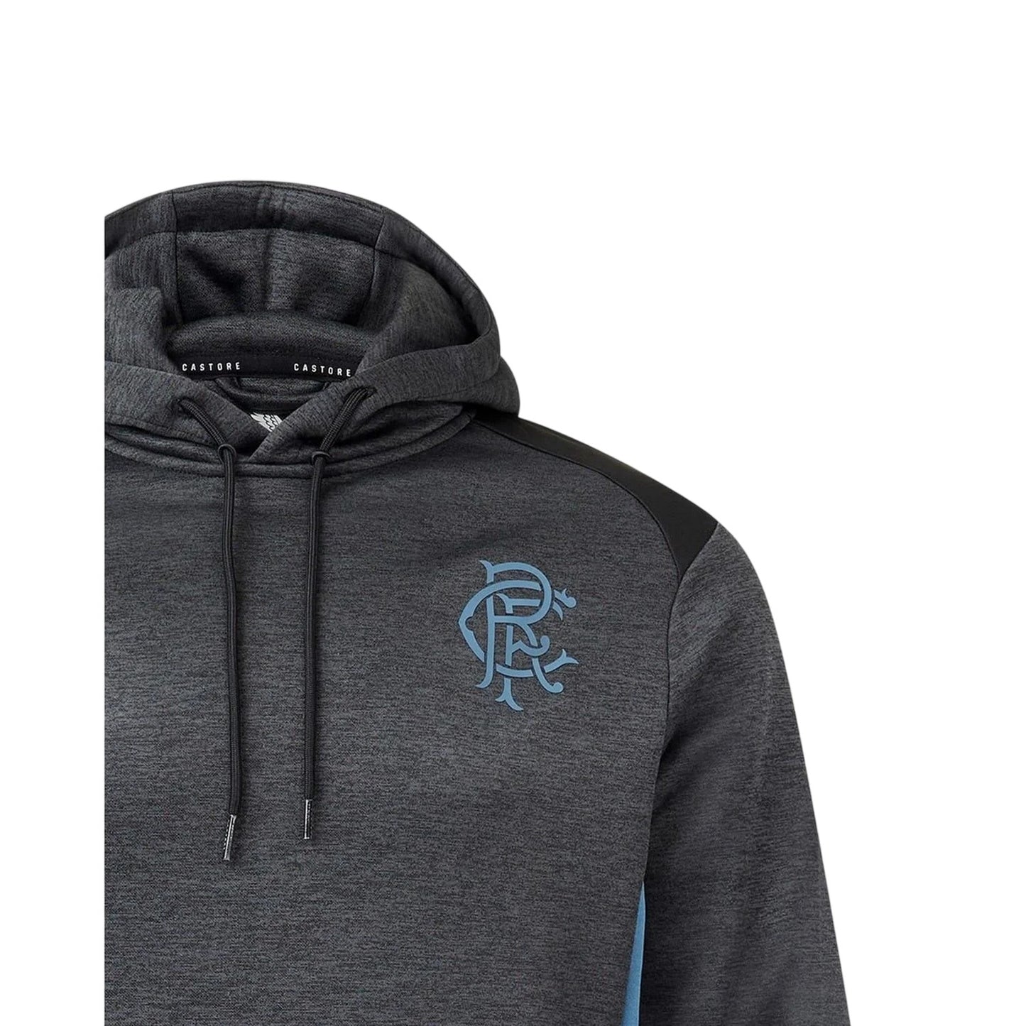 Black Marl - Lifestyle - Castore Mens Rangers FC Hooded Hoodie