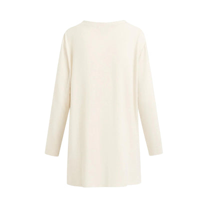 Beige Melange - Back - CCDK Copenhagen Womens-Ladies Plain Cardigan
