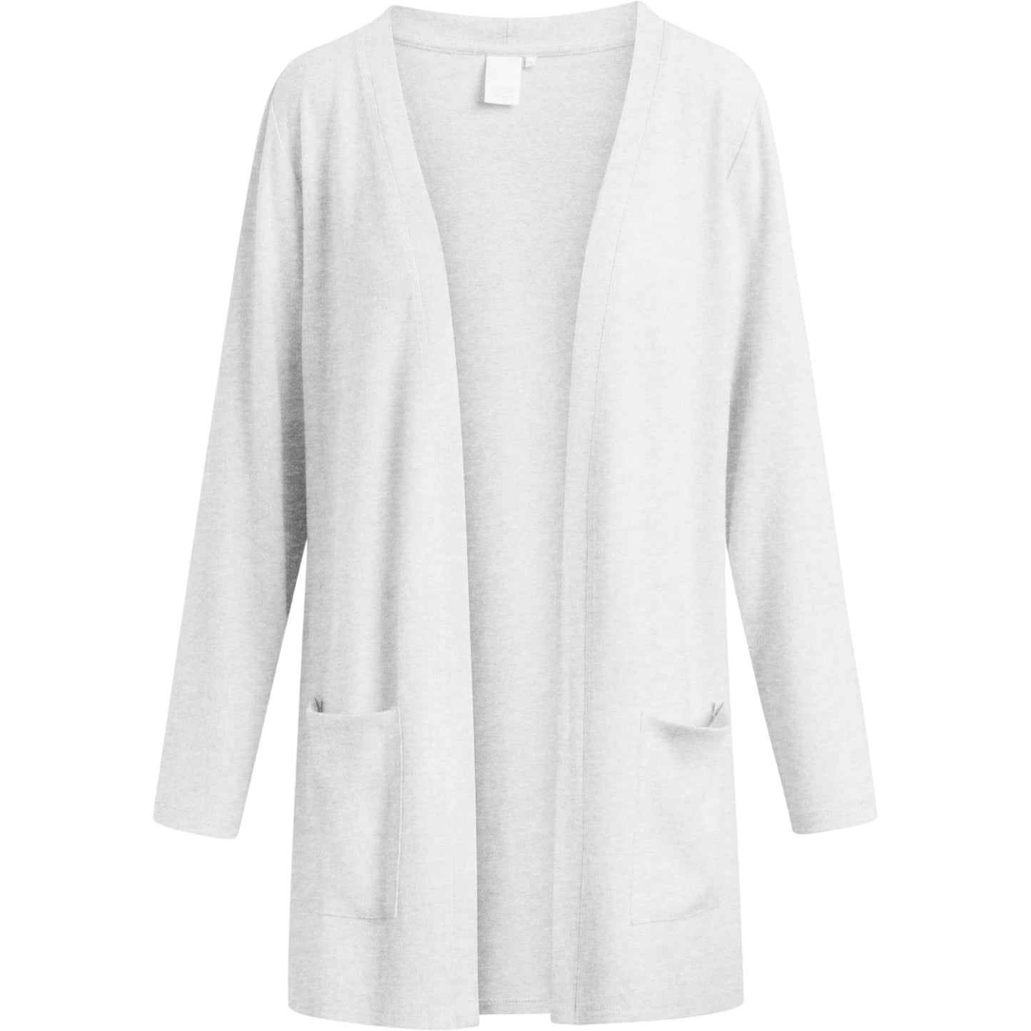 Grey Melange - Front - CCDK Copenhagen Womens-Ladies Plain Cardigan