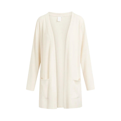Beige Melange - Front - CCDK Copenhagen Womens-Ladies Plain Cardigan
