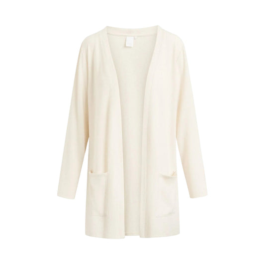 Beige Melange - Front - CCDK Copenhagen Womens-Ladies Plain Cardigan