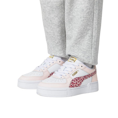 White-Leopard - Lifestyle - Puma Childrens-Kids Pro Leopard Print Trainers