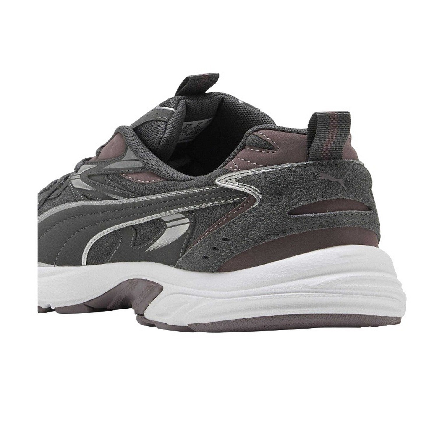 Slate-White - Back - Puma Mens Milenio Tech Leather Low Trainers