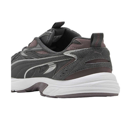 Slate-White - Back - Puma Mens Milenio Tech Leather Low Trainers