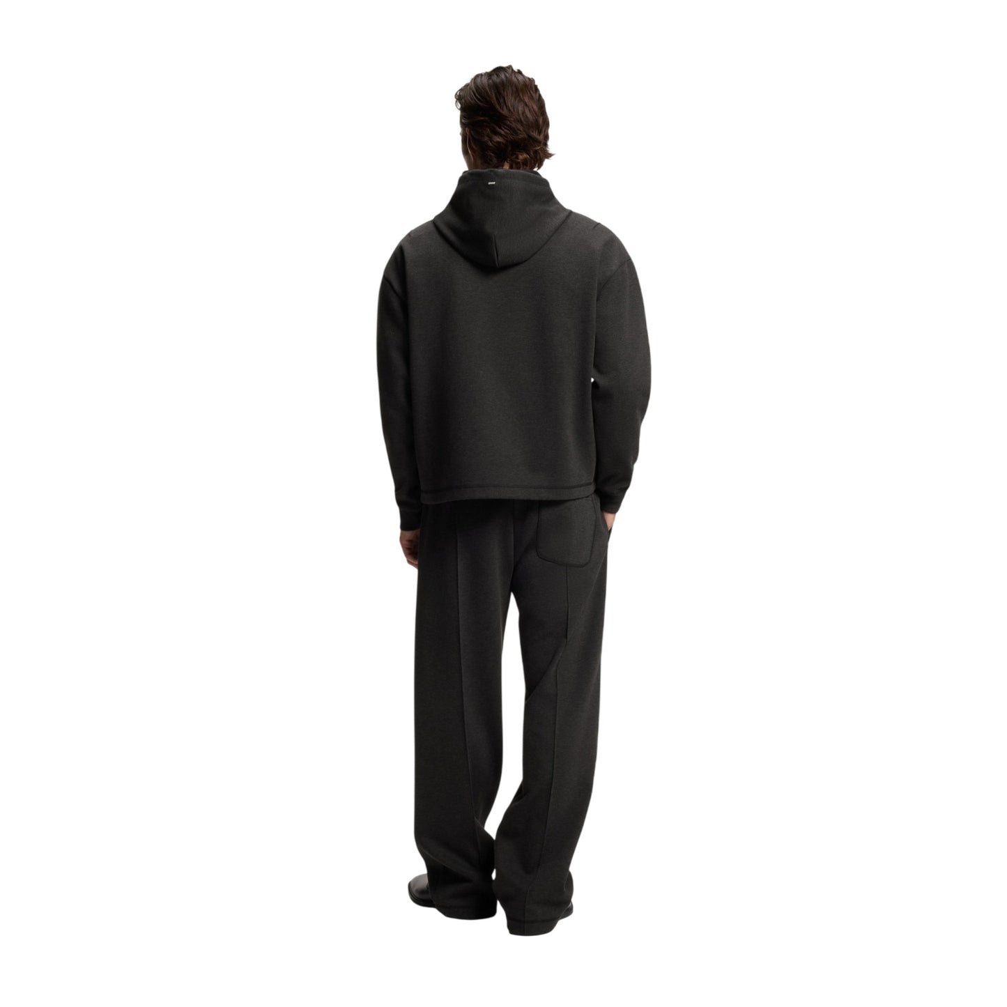 Medium Grey - Back - Hugo Mens Dineo Hoodie
