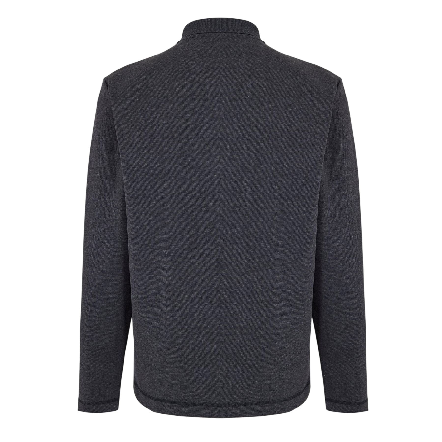 Medium Grey - Back - Hugo Mens Dinote Collared Polo Shirt