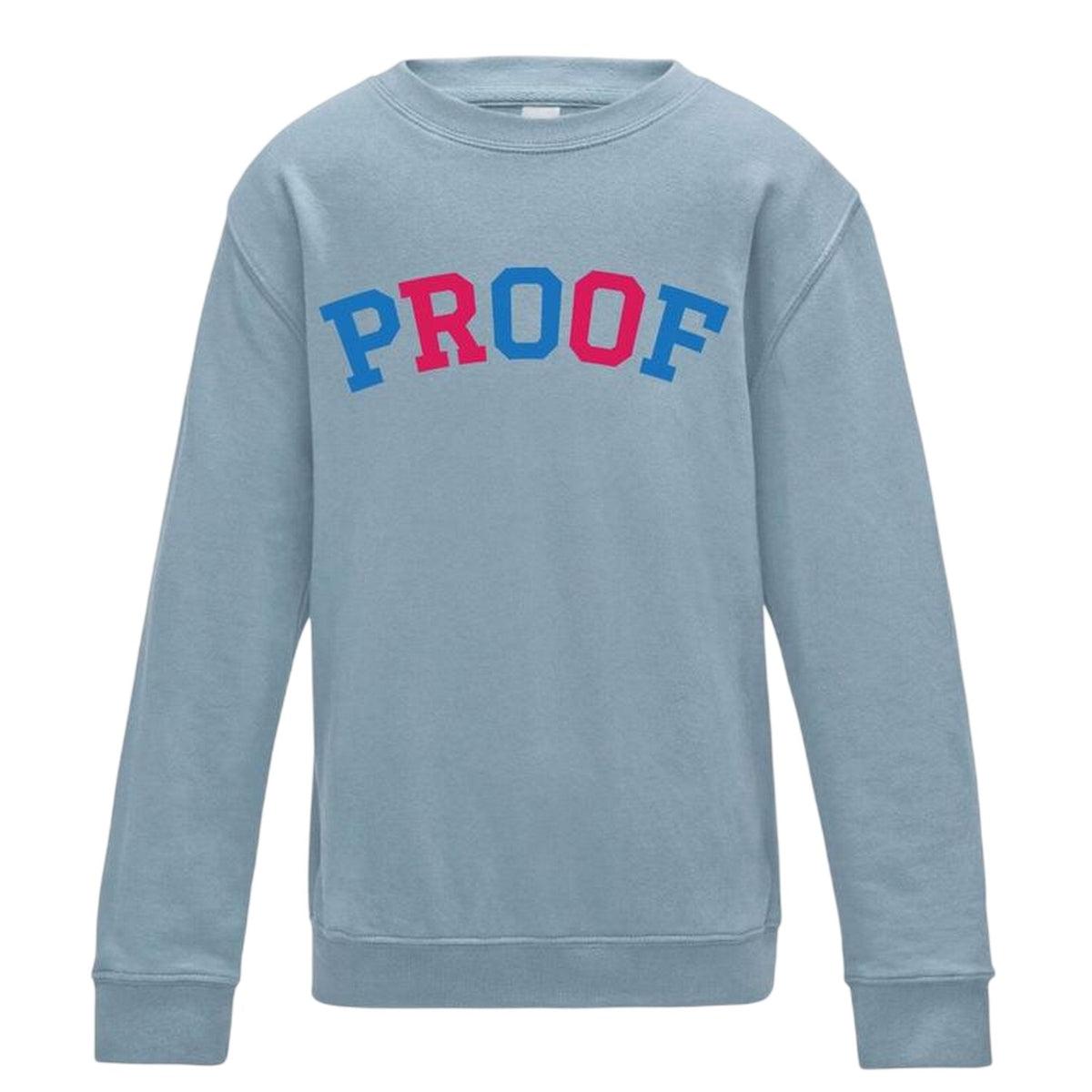 Blue - Front - AWD Childrens-Kids Proof Printed Sweatshirt
