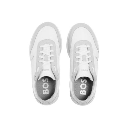 White - Lifestyle - Boss Mens Extreme Leather Trainers