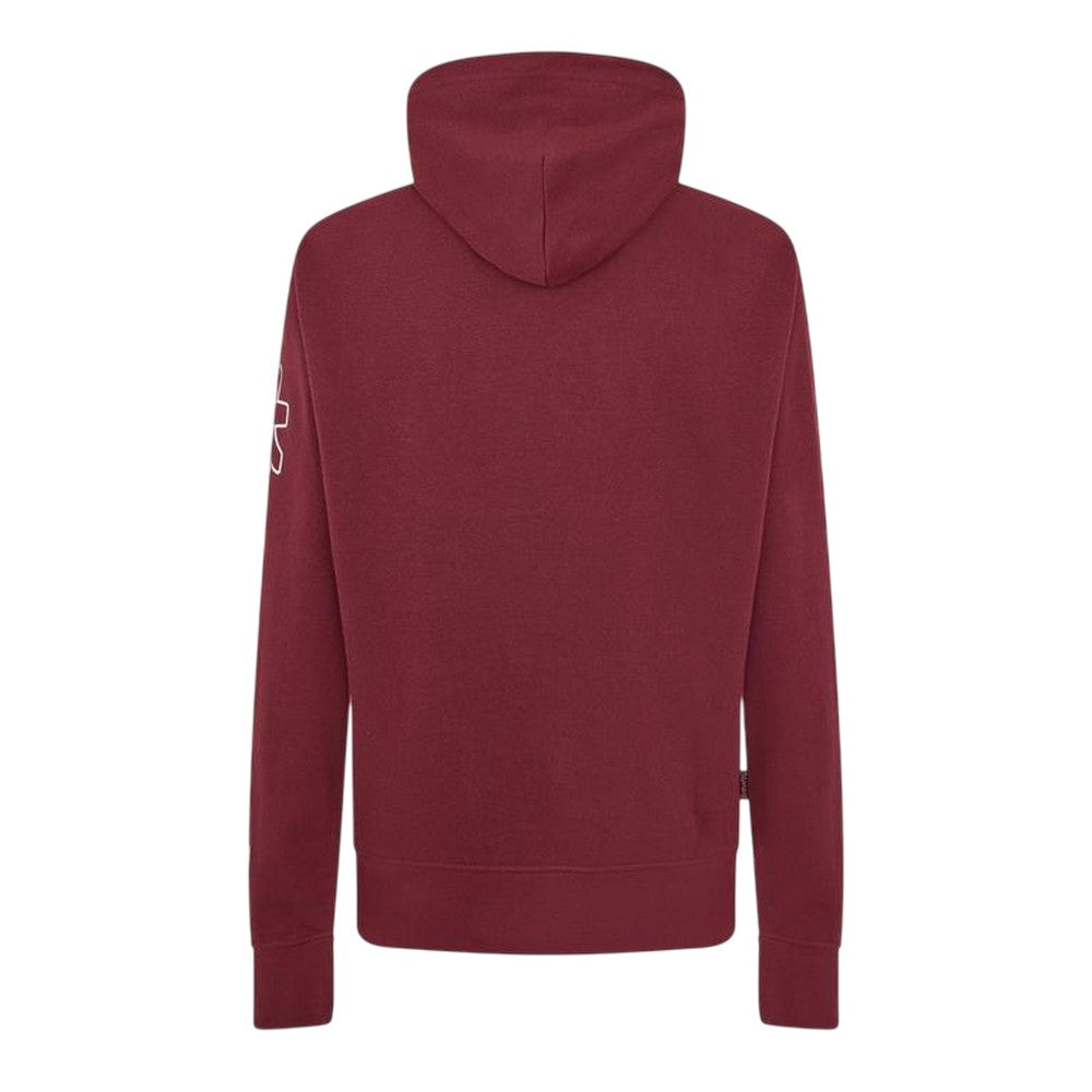 Red - Back - Money Mens Logo Polycotton Hooded Hoodie