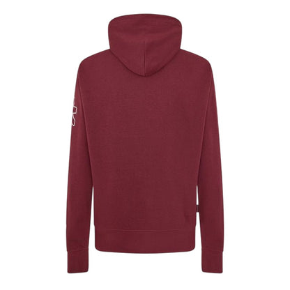 Red - Back - Money Mens Logo Polycotton Hooded Hoodie