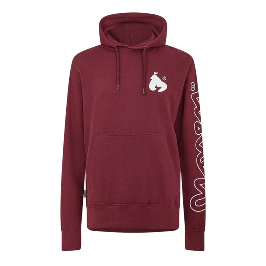 Red - Front - Money Mens Logo Polycotton Hooded Hoodie