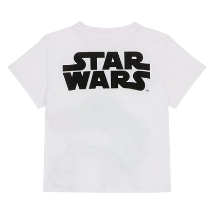 White - Back - Star Wars The Mandalorian Boys Grogu Cotton Blend T-Shirt