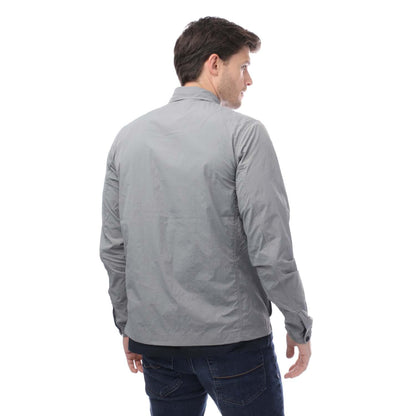 Grey - Back - Weekend Offender Mens Granville Overshirt