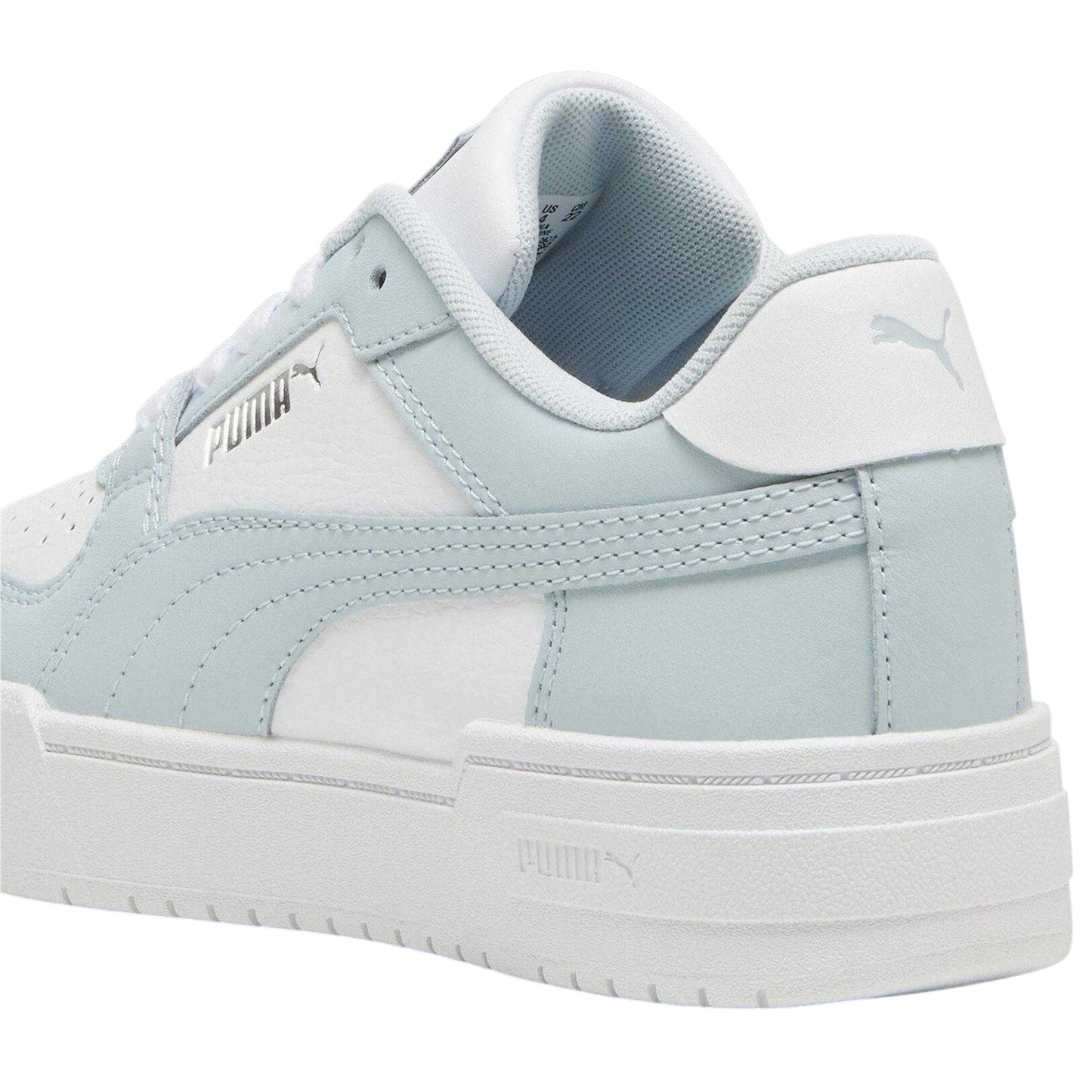 White-Blue - Back - Puma Childrens-Kids CA Pro Platform Trainers