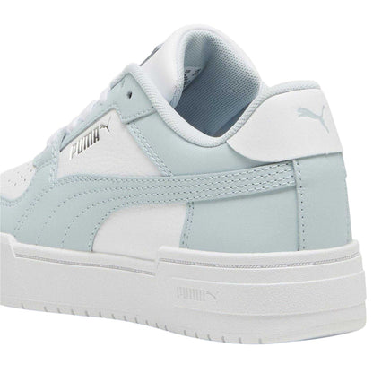 White-Blue - Back - Puma Childrens-Kids CA Pro Platform Trainers