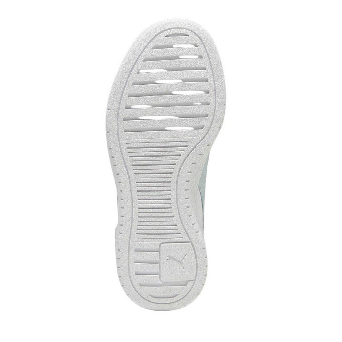 White-Blue - Pack Shot - Puma Childrens-Kids CA Pro Platform Trainers