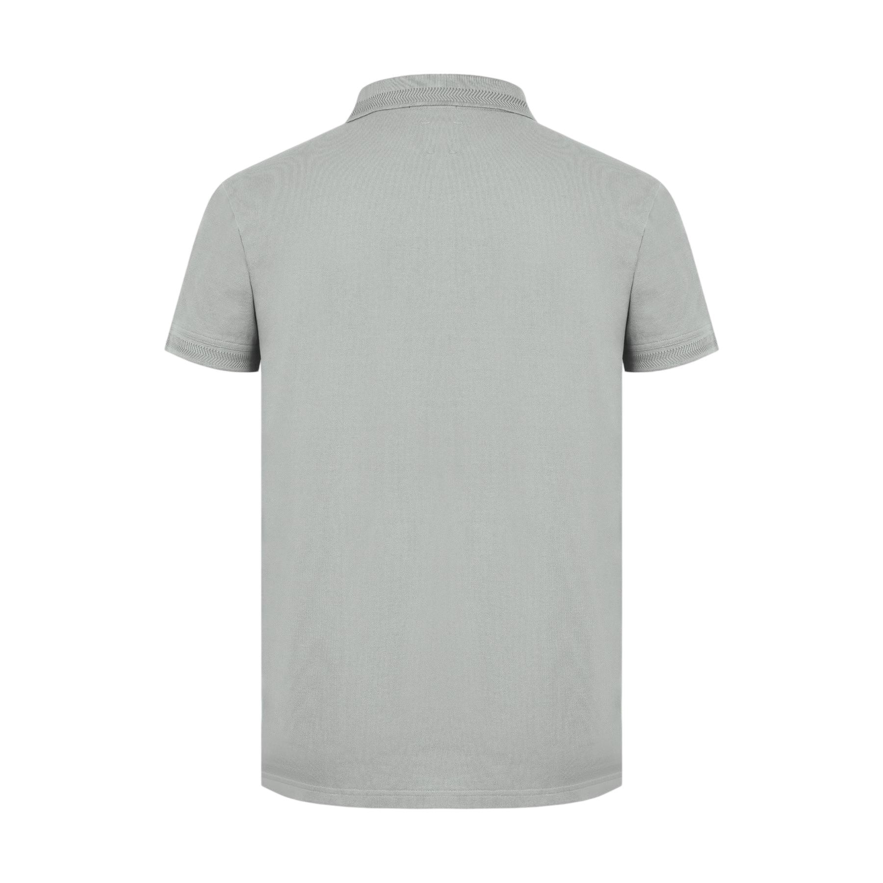 Grey - Back - Jack Wills Mens Cotton Polo Shirt