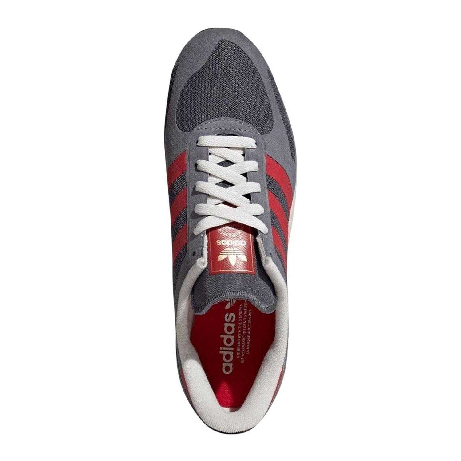 Grey - Lifestyle - Adidas Womens-Ladies Originals L.A Leather Trainers