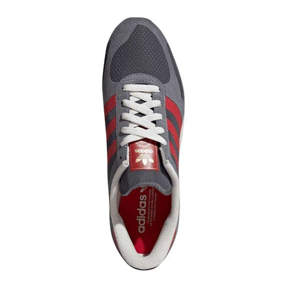 Grey - Lifestyle - Adidas Womens-Ladies Originals L.A Leather Trainers