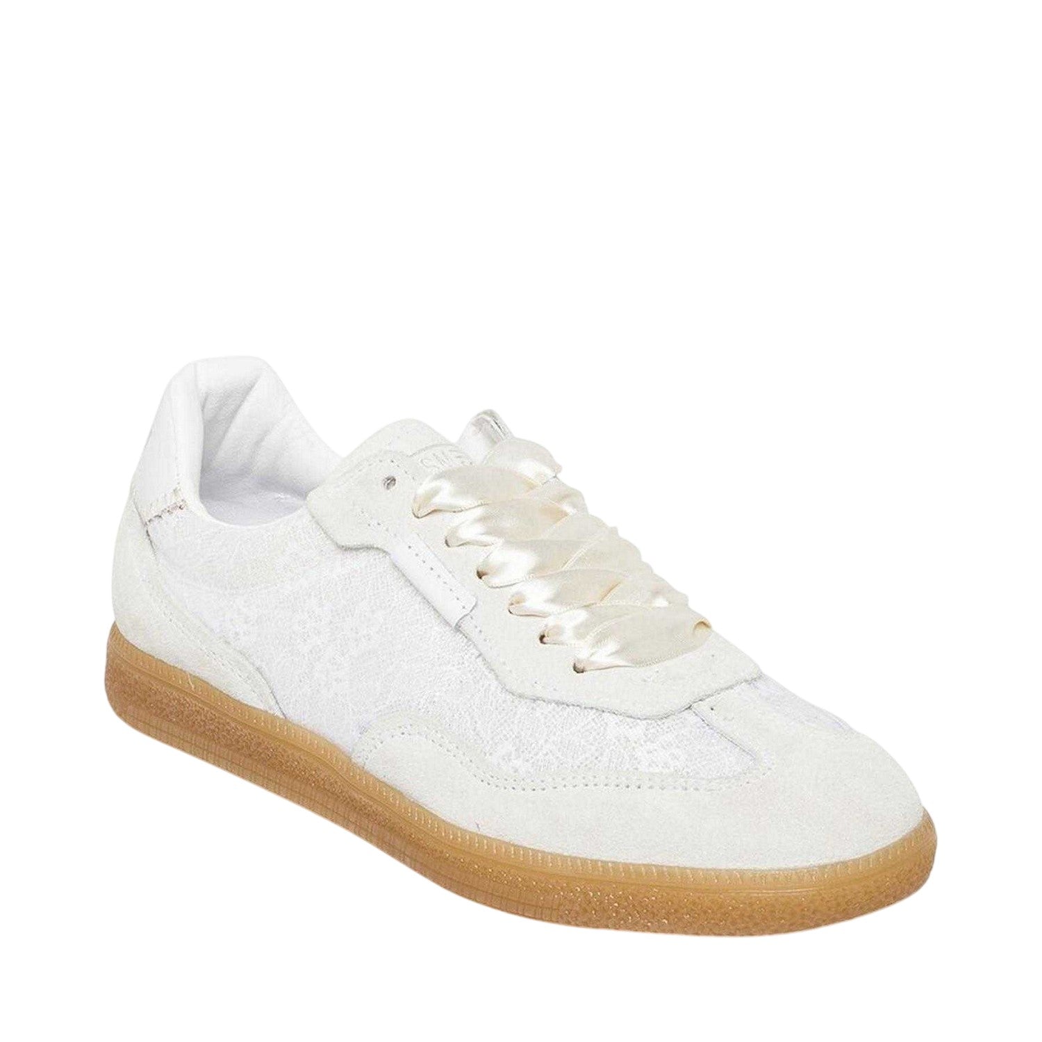 White - Front - Steve Madden Childrens-Kids Emporia Suede Trainers