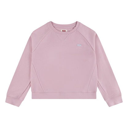 Coral Pink - Front - Levis Childrens-Kids Batwing Logo Sweatshirt