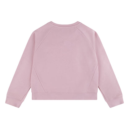 Coral Pink - Back - Levis Childrens-Kids Batwing Logo Sweatshirt