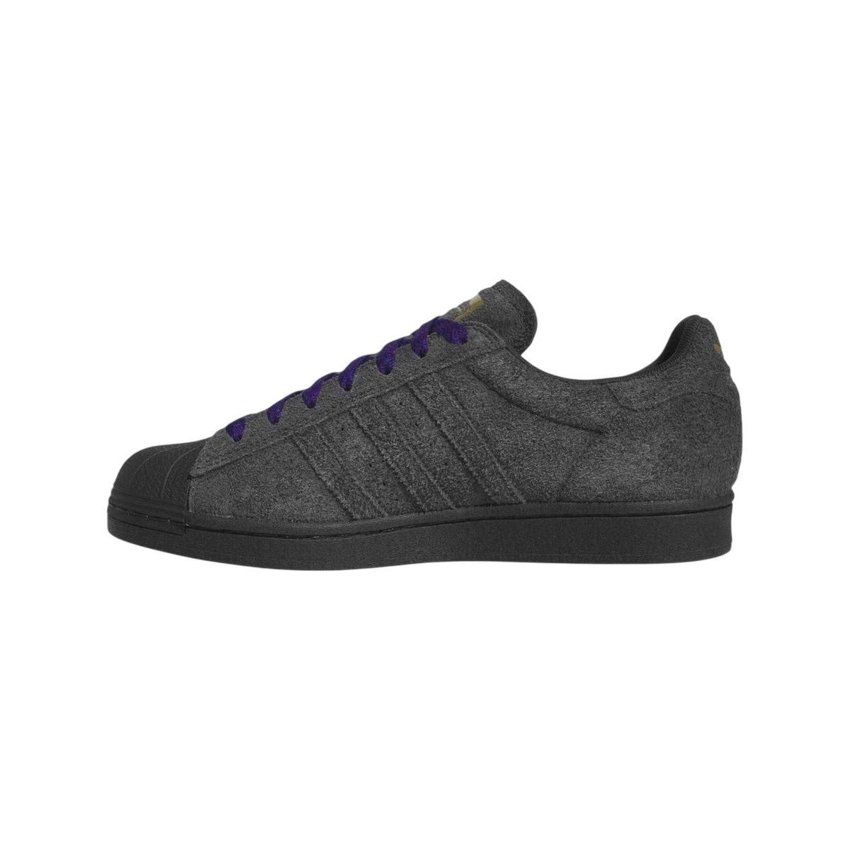 Black - Back - Adidas Mens Superstar Suede Shoes