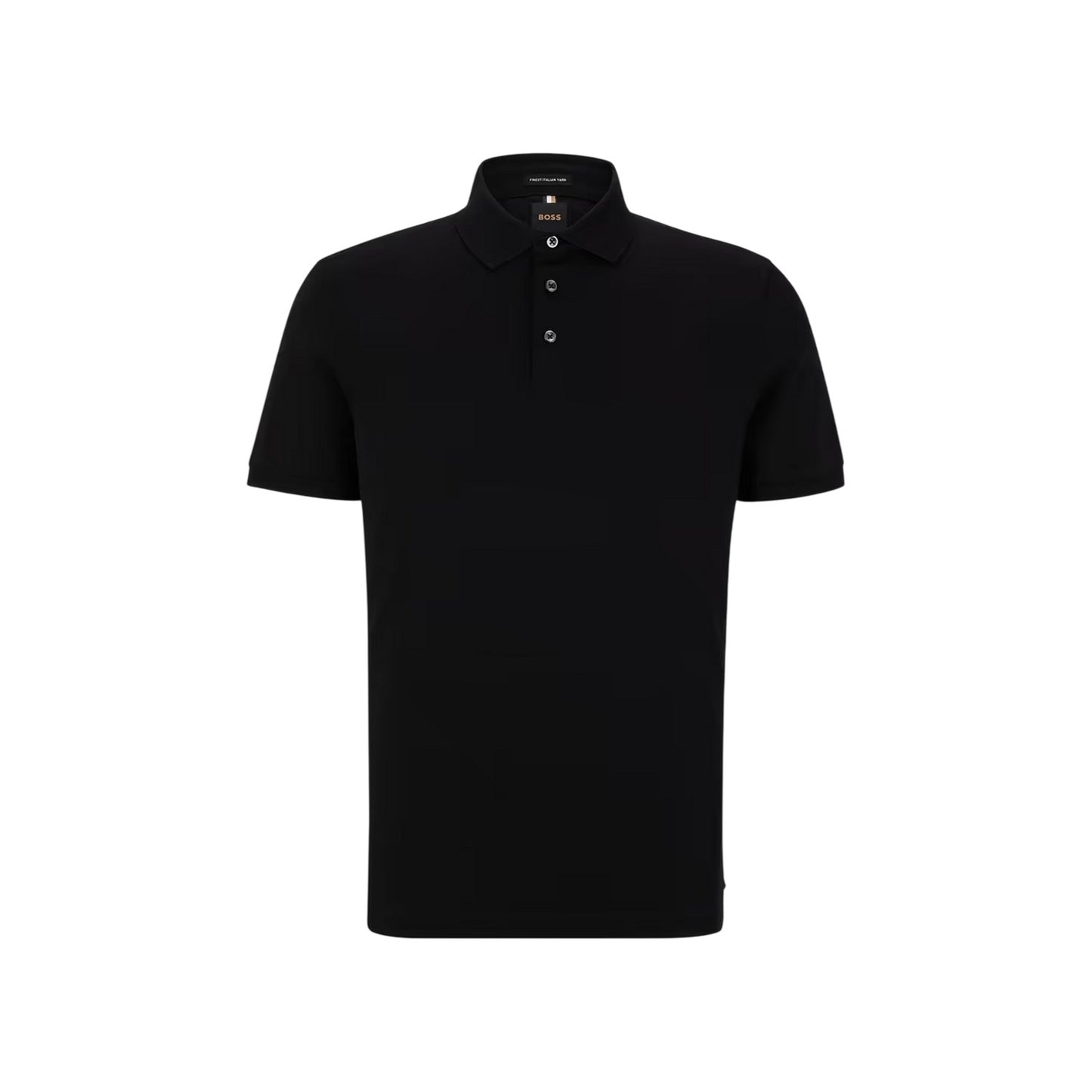 Black - Front - Boss Mens Regular Short-Sleeved Polo Shirt
