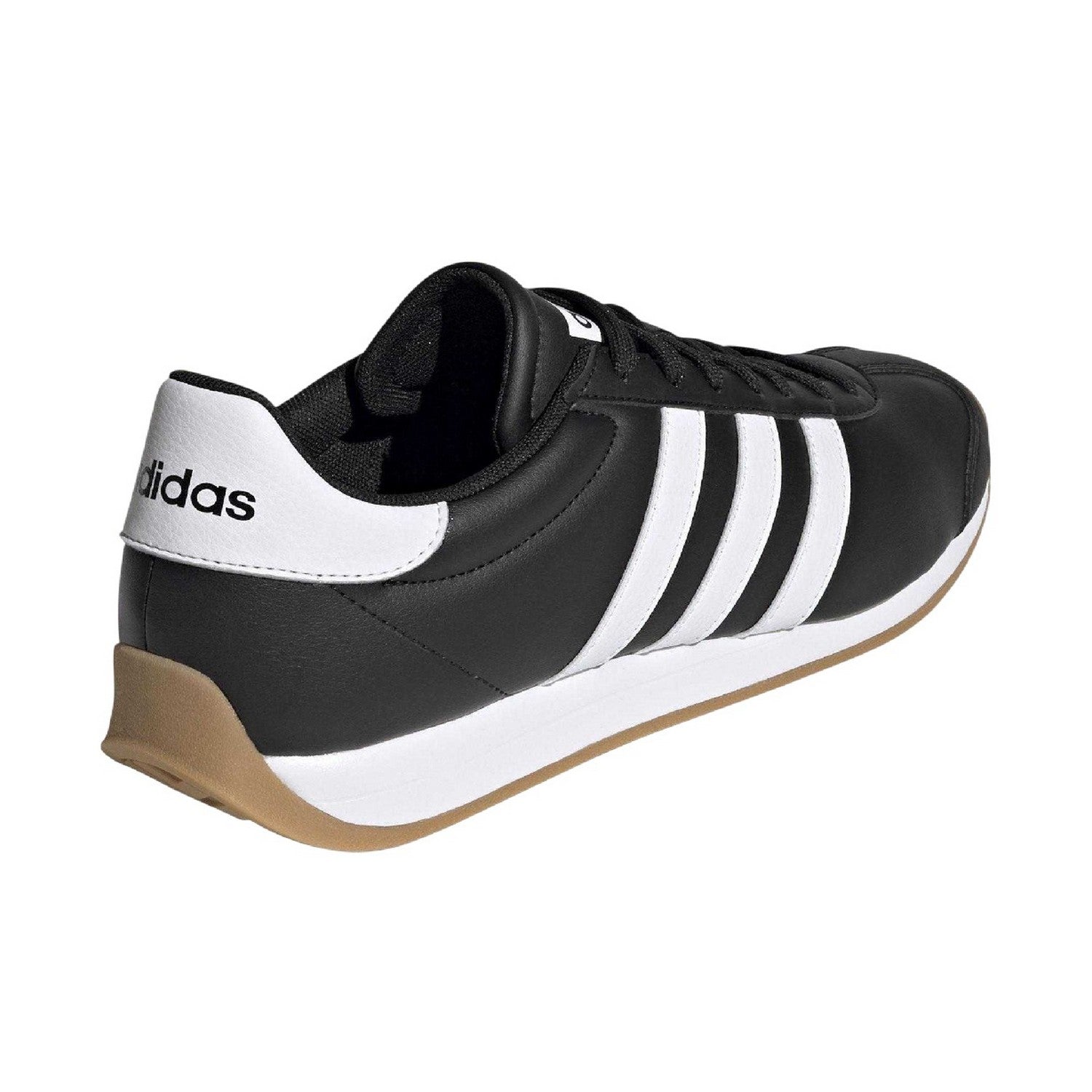 Black-White - Back - Adidas Mens Runvista 3 Stripes Trainers