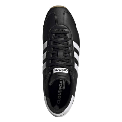 Black-White - Pack Shot - Adidas Mens Runvista 3 Stripes Trainers