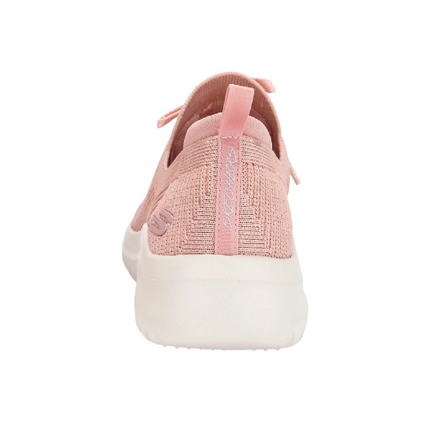 Light Pink - Back - Skechers Womens-Ladies Flat Ankle Boots