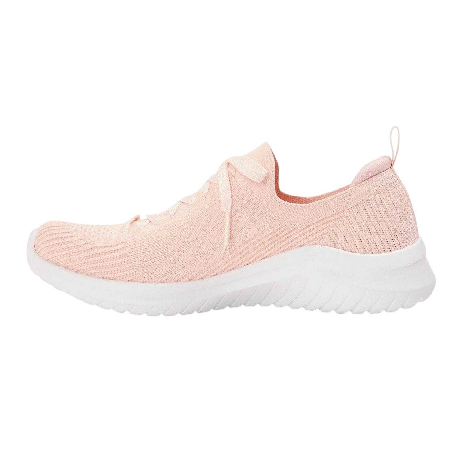 Light Pink - Side - Skechers Womens-Ladies Flat Ankle Boots