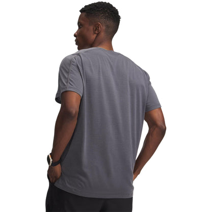Castle Rock Grey - Back - Under Armour Mens Velociti Reflective T-Shirt