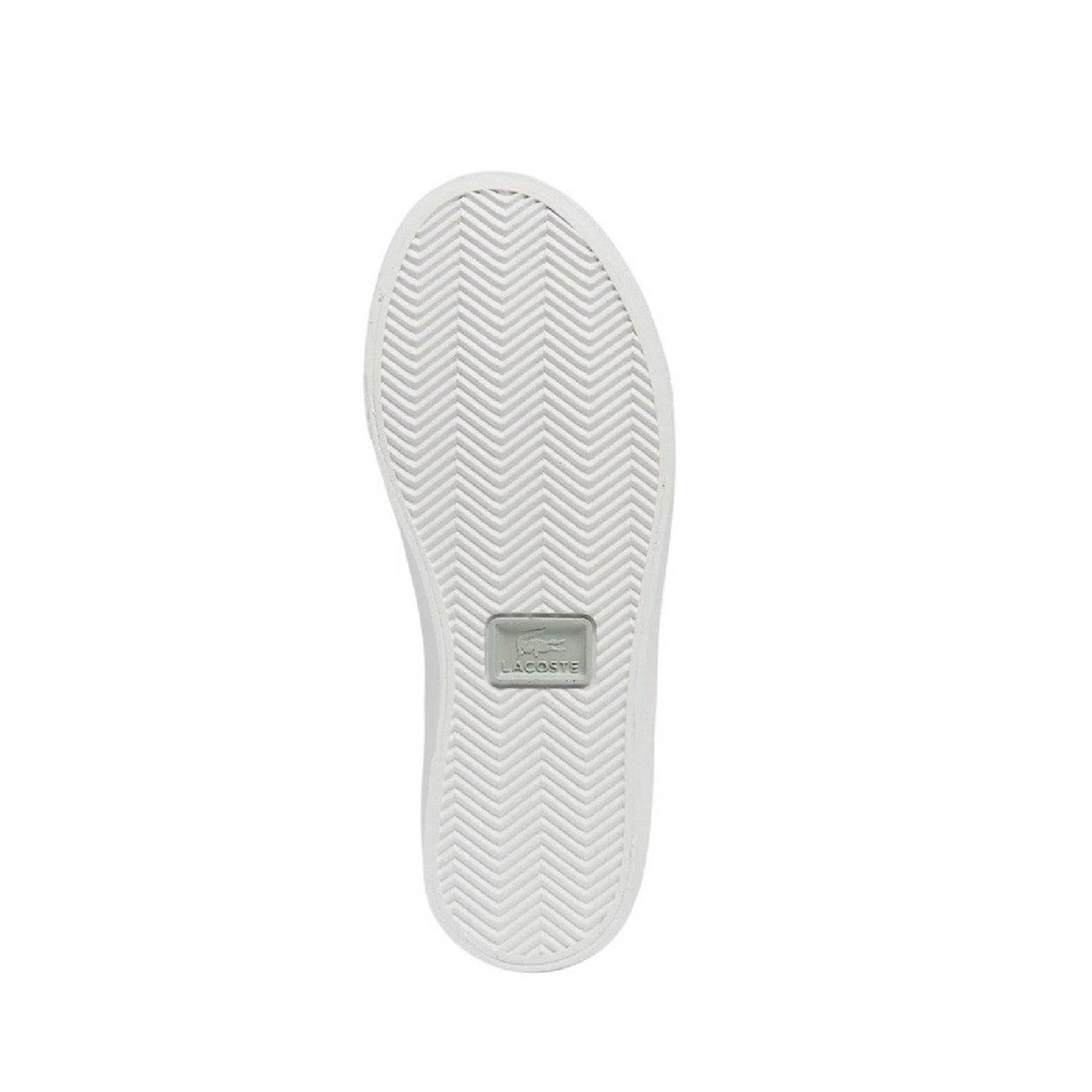 Grey-White - Back - Lacoste Mens Lerond Canvas Low Flat Trainers