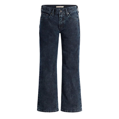 Navy - Front - Levis Womens-Ladies Denim Mid Rise Straight Leg Jeans