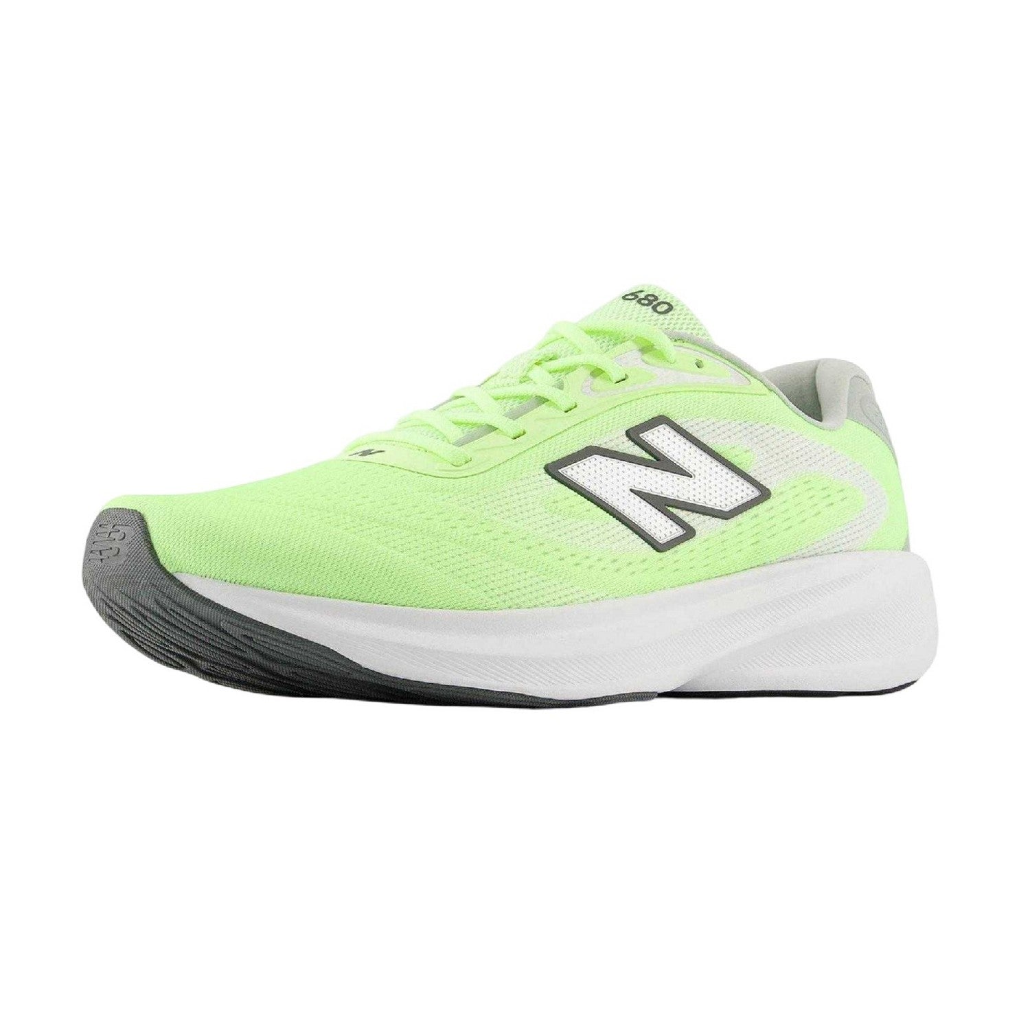 Grey-Neon Green - Lifestyle - New Balance Womens-Ladies 680 V9 Shoes