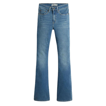 Light Blue - Front - Levis Womens-Ladies High Rise Flared Jeans