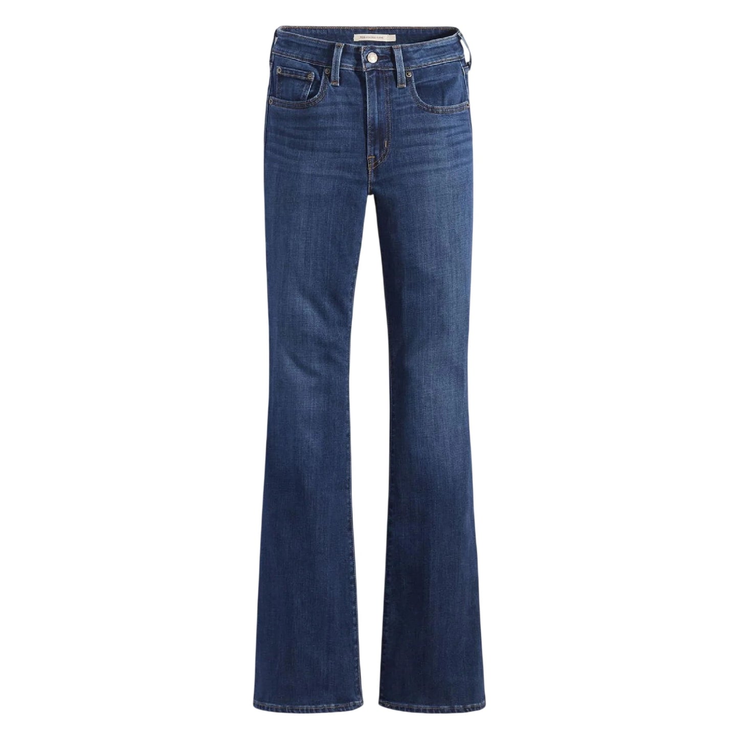 Dark Blue - Front - Levis Womens-Ladies High Rise Flared Jeans