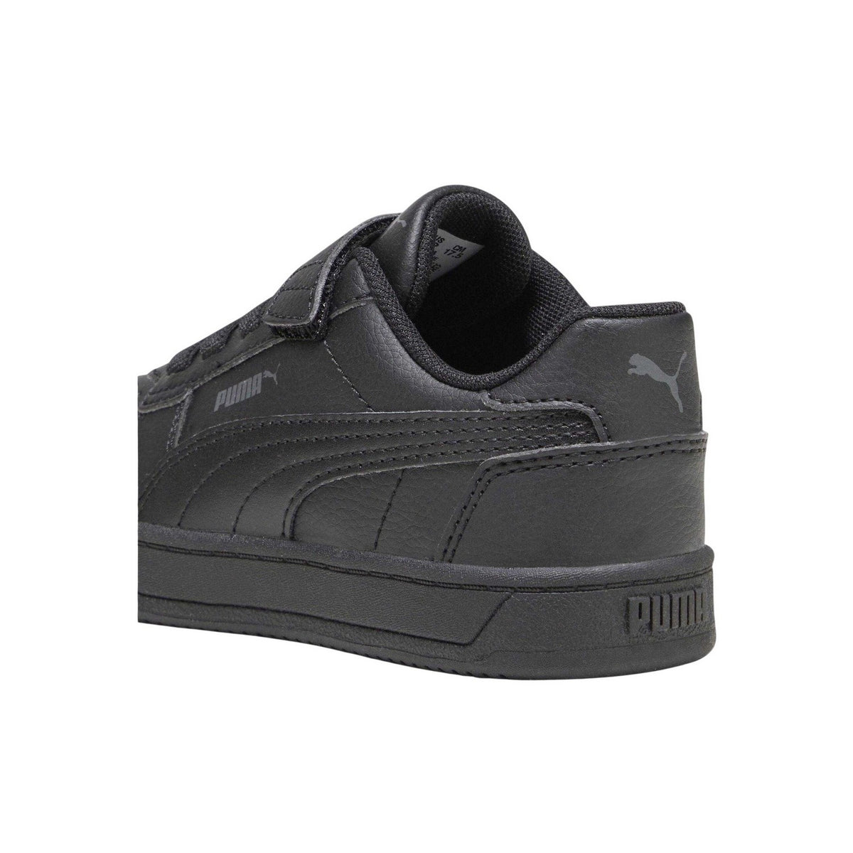 Dark Grey - Back - Puma Childrens-Kids Caven 2.0 Leather Trainers