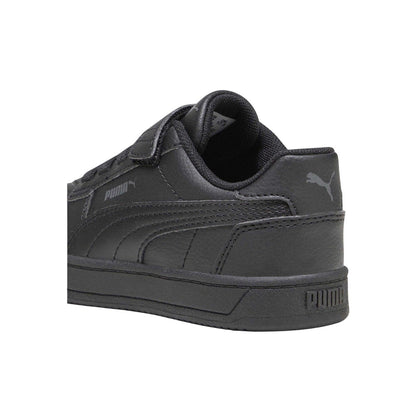 Dark Grey - Back - Puma Childrens-Kids Caven 2.0 Leather Trainers