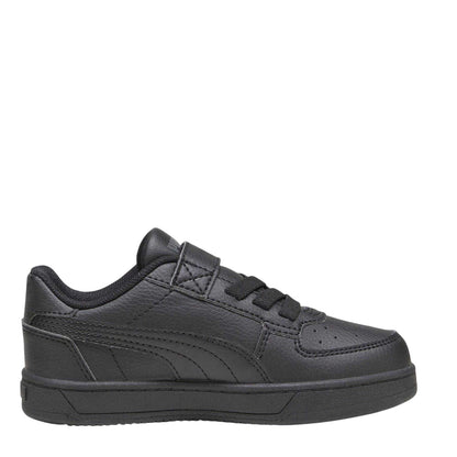 Dark Grey - Front - Puma Childrens-Kids Caven 2.0 Leather Trainers