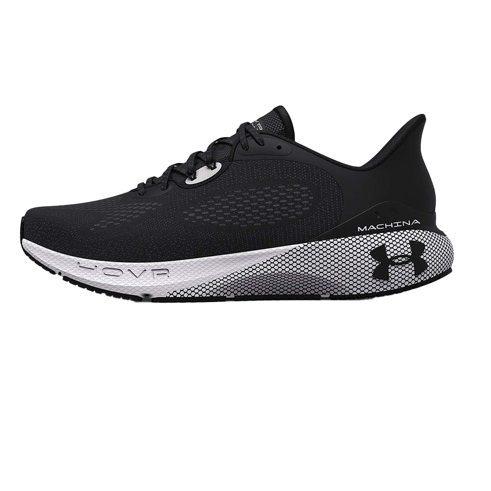 Black - Side - Under Armour Mens HOVR Machina 3 Trainers