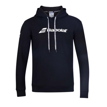 Black - Front - Babolat Childrens-Kids Logo Cotton Hoodie