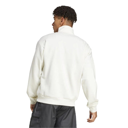 Off White - Back - Adidas Mens City Escape Quarter Zip Tailored Sweatshirt