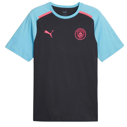 Dark Navy - Front - Puma Mens Manchester City FC T-Shirt