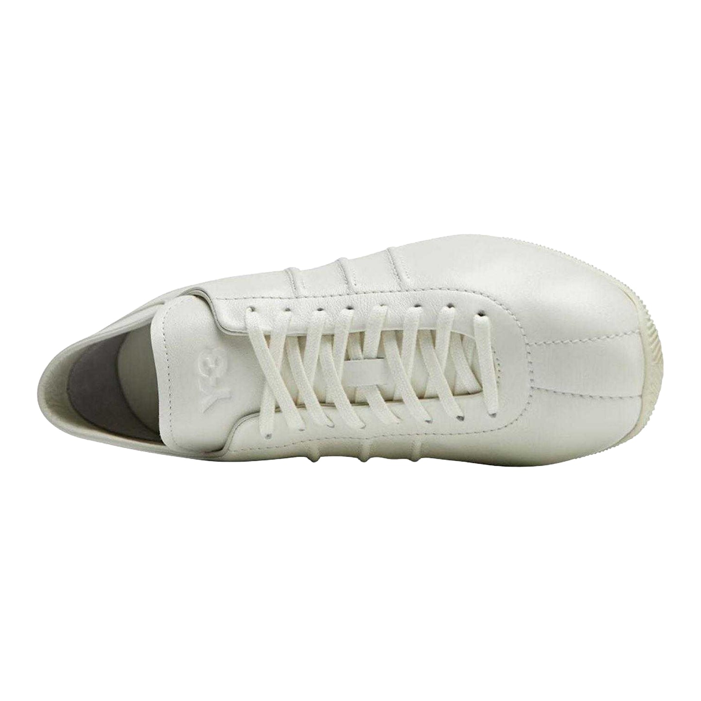 Off White - Side - Y-3 Womens-Ladies Japan Leather Trainers