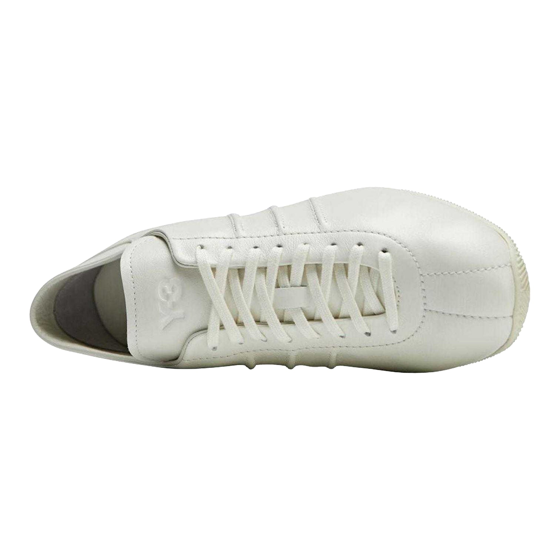 Off White - Side - Y-3 Womens-Ladies Japan Leather Trainers