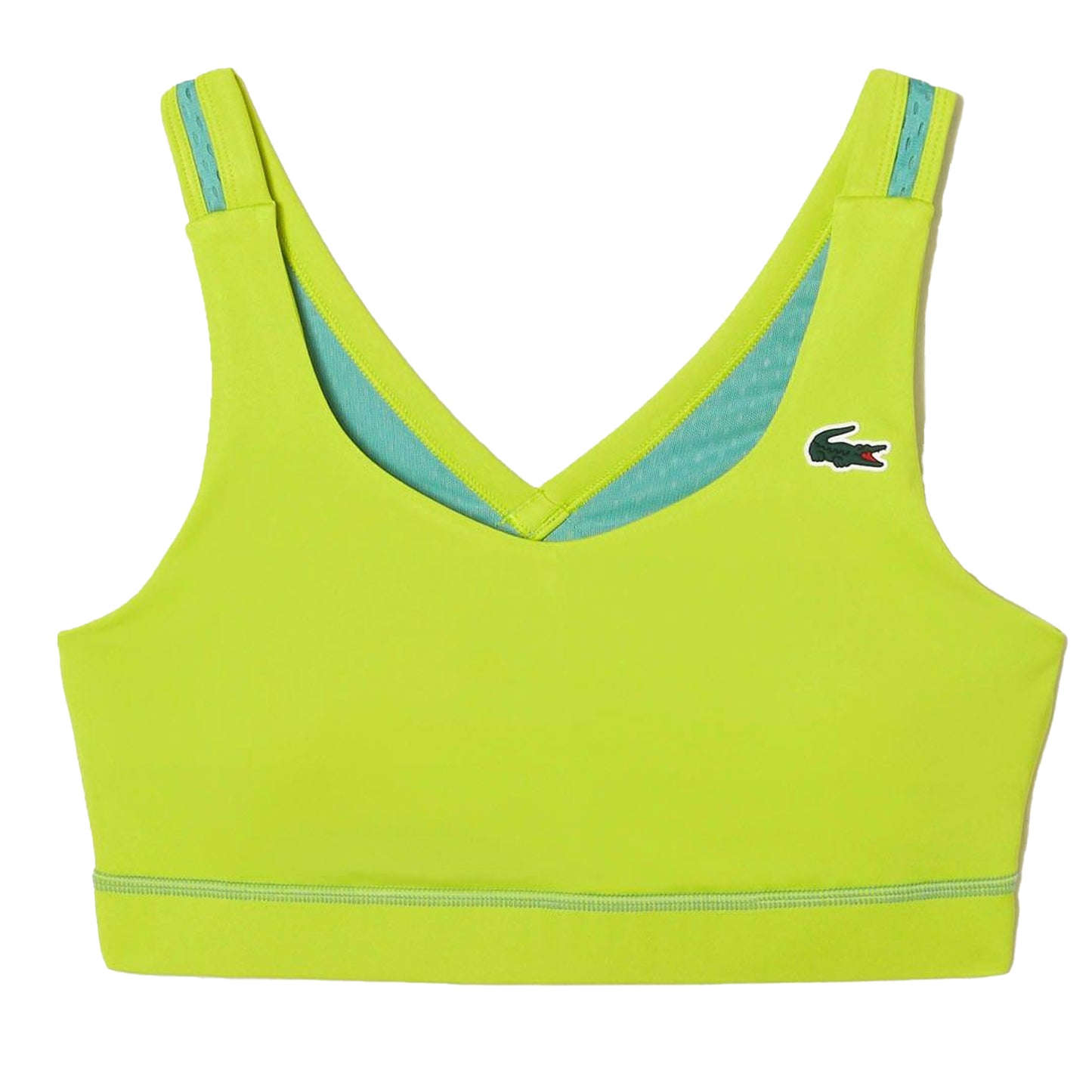 Yellow - Front - Lacoste Womens-Ladies Ultra Dry Sports Bra